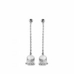 boucles oreilles en cristal et argent muguet Lalique