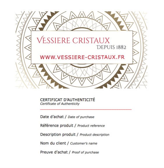 Crystal scorpio - mof 2 certificat-authenticite-cristal-vessiere-cristaux