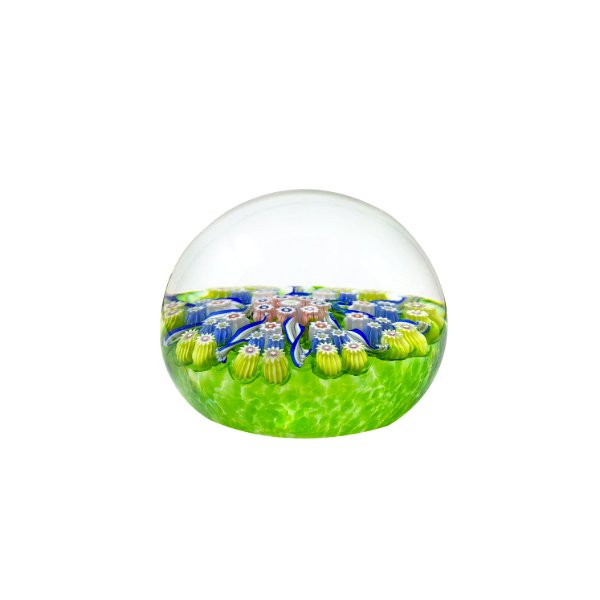 SECRET DE FABRICATION | QU'EST CE QU'UN MILLEFIORI ? 2 Presse-papier-millefiori-vert