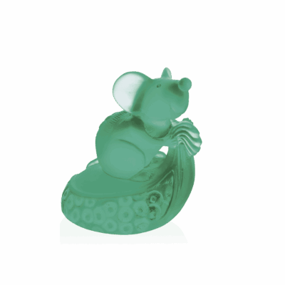 sculpture rat en pate de cristal daum