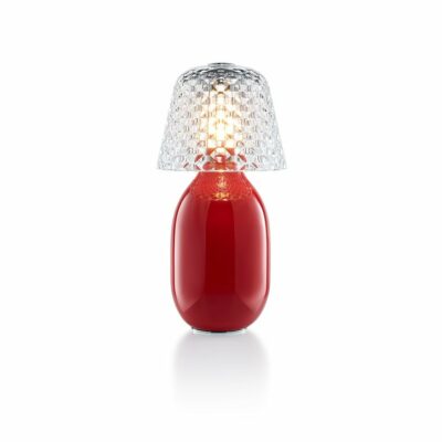 Lampe candy rouge Baccarat