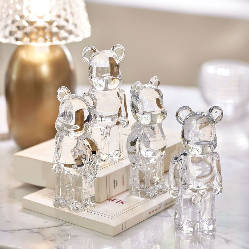 Clear Or Black Crystal BE@RBRICK BACCARAT | Vessiere Cristaux