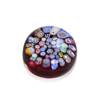 Sulfure presse-papier cristal millefiori