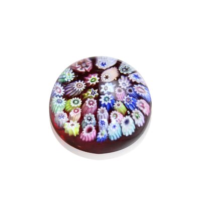 Sulfure presse-papier cristal millefiori