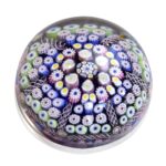 Sulfure presse-papier cristal millefiori