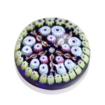Sulfure presse-papier cristal millefiori