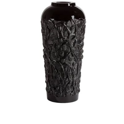 Mûres large vase lalique