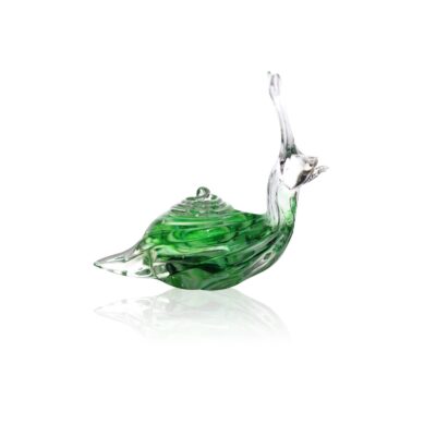 sculpture-escargot-cristal-vert-lehrer