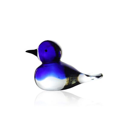 Big blue bird sculpture