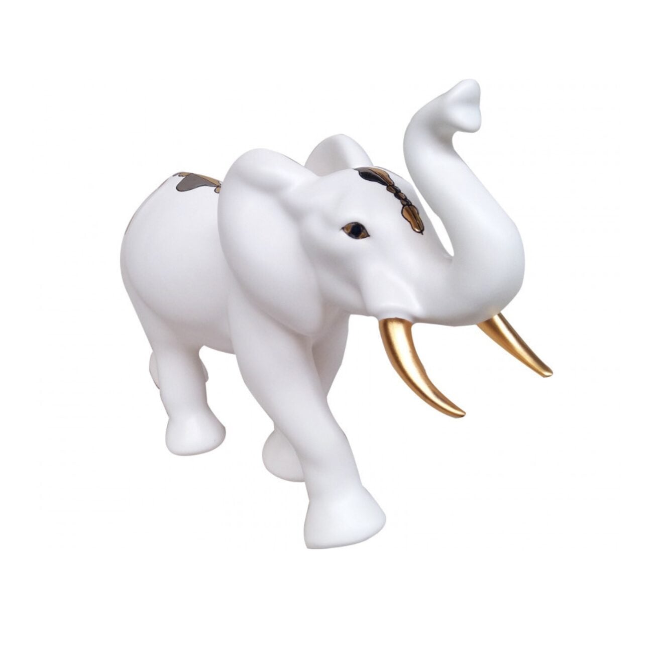 Marielle Sertelet pour Longwy 30 elephant-blanc-faience-longwy