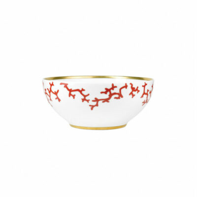 VESSIERE CRISTAUX - CRISTALLERIE BACCARAT - DAUM - LALIQUE - SAINT-LOUIS 61 saladier-25-cm-porcelaine-cristobal-rouge-raynaud