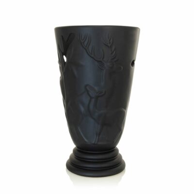 vase-cerf-faiencerie-de-lunéville