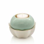 bougeoir-lotus-vert-emaux-de-longwy
