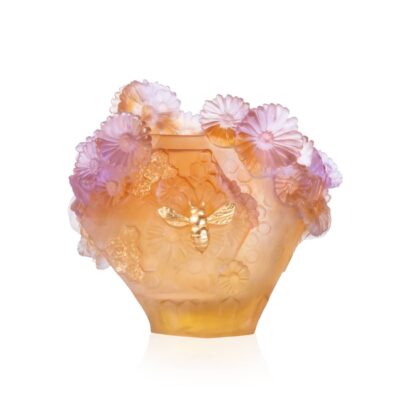 Vessière Cristaux | Cristallerie Baccarat, Lalique, Saint-Louis, Daum 52 Vase-moyen-modele-Or-dAbeille-Daum