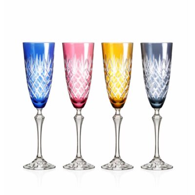 Vessière Cristaux | Cristallerie Baccarat, Lalique, Saint-Louis, Daum 22 flute-cristal-couleur-royal-boheme