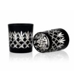 2 gobelets à Whisky noir taille Ananas