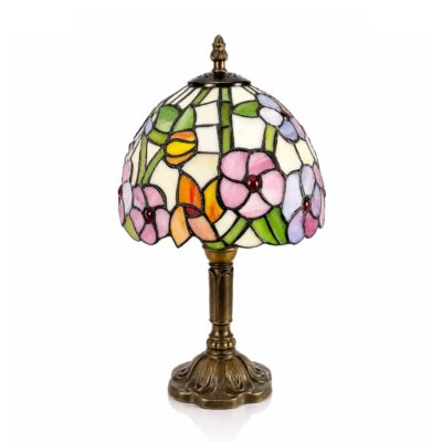 Lampe en verre vitrail n°7