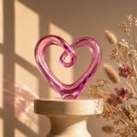 sculpture-cœur-cristal-rose