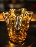 vase-corolle-bougie-cristal-ambre