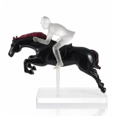 le-Jockey-cristal-daum-noir-blanc